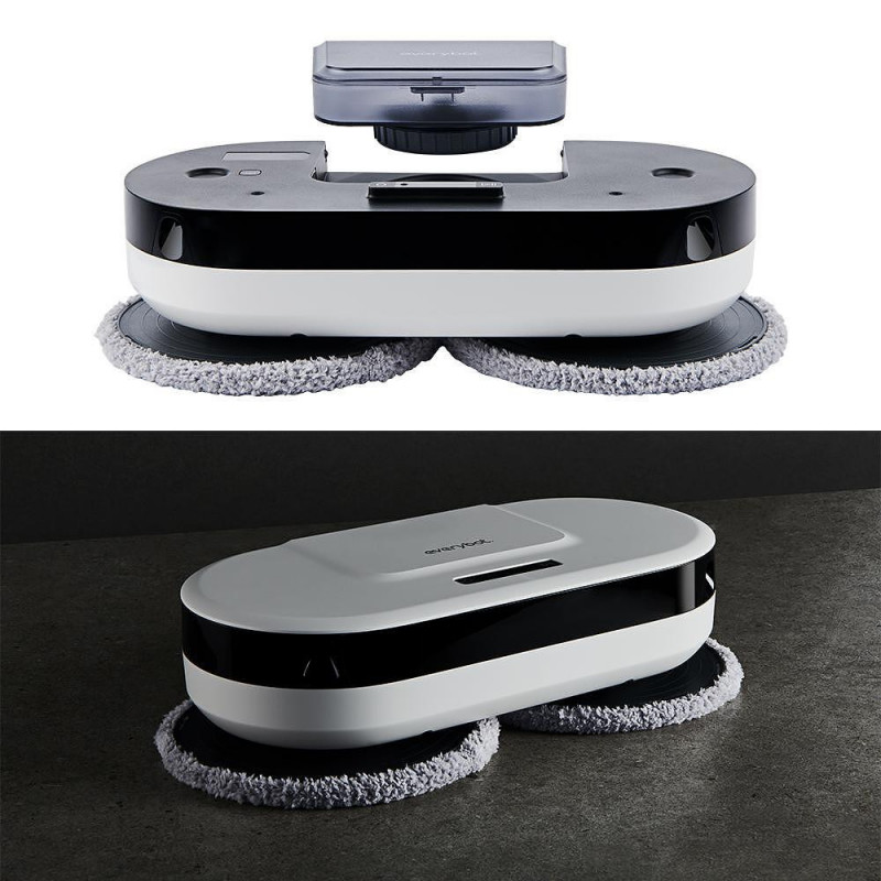 Робот за миене на подове Everybot EDGE 2 RS350, 27W, 210 мл, Мокро/сухо, Автономност до 200 мин, 7 режима, Сензор против падане/блъскане, Бял