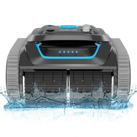 Безкабелен робот за почистване на басейни Wybot S1, 80W, Li-Ion 6400 mAh, За до 120 м2, 6 режима, SMART, Автономия до 200 минути, Self-parking, Auto-reverse, IPX8, Черен