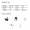 Робот за почистване на басейни Wybot Raptor Pro, 150W, За до 200 м2, 3 режима на почистване, 3 режима на движение, Троен мотор, Черен