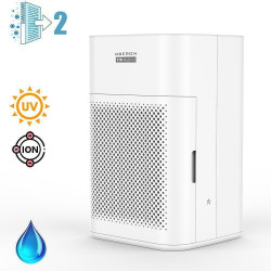 Пречиствател за въздух и овлажнител 2в1 Oberon 110 HYBRID, 21W, За до 15 м2, 110 м³/ч, Wi-Fi, 3 скорости, Карбонов филтър, Нощен режим, Таймер, Бял