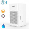 Пречиствател за въздух и овлажнител 2в1 Oberon 110 HYBRID, 21W, За до 15 м2, 110 м³/ч, Wi-Fi, 3 скорости, Карбонов филтър, Нощен режим, Таймер, Бял