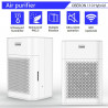 Пречиствател за въздух и овлажнител 2в1 Oberon 110 HYBRID, 21W, За до 15 м2, 110 м³/ч, Wi-Fi, 3 скорости, Карбонов филтър, Нощен режим, Таймер, Бял