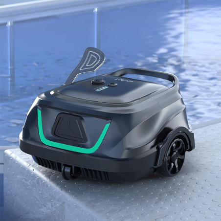 Безкабелен робот за почистване на басейни Wybot A1, 33W, SMART, За до 80 м2, Автономия 120 минути, Self-parking, Auto-reverse, IPX8, Черен
