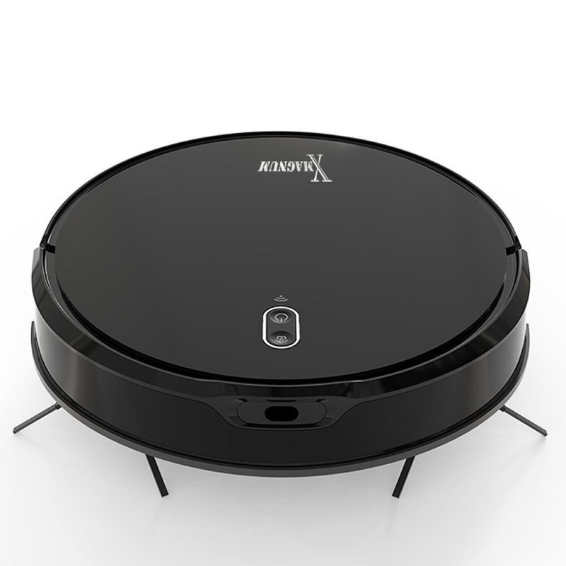 Прахосмукачка робот MAGNUM X, 40 W, 3000 Pa, Сухо и мокро почистване, 3-степенна филтрация, Wi-Fi, Функция График, Черен