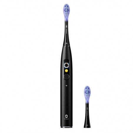 Електрическа четка за зъби Oclean X Ultra 20, AI гласов асистент, 84000 об/мин, Wi-Fi, Bluetooth, Touch screen, До 40 дни автономност, Черен