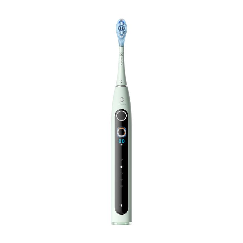 Електрическа четка за зъби Oclean X Pro 20, AI, Maglev 4.0, 84000 об/мин, Wi-Fi, FlexFit, IPX7, Интелигентна аларма при пропусната зона, 40 дни автономност, Зелен