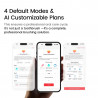 Електрическа четка за зъби Oclean X Pro 20, AI, Maglev 4.0, 84000 об/мин, Wi-Fi, FlexFit, IPX7, Интелигентна аларма при пропусната зона, 40 дни автономност, Зелен