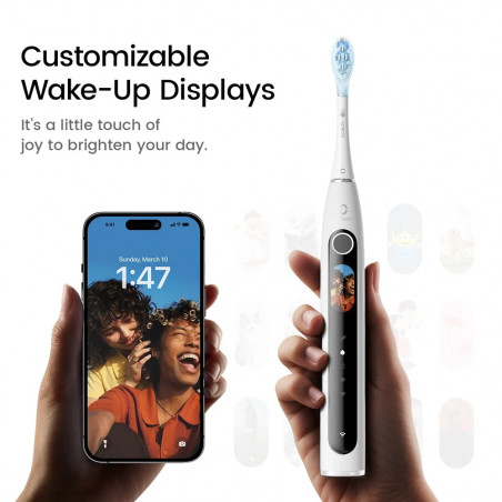 Електрическа четка за зъби Oclean X Pro 20, AI, Maglev 4.0, 84000 об/мин, Wi-Fi, FlexFit, IPX7, Интелигентна аларма при пропусната зона, 40 дни автономност, Зелен