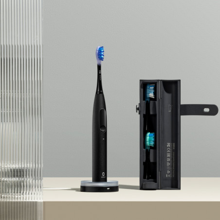 Електрическа четка за зъби Oclean X Ultra 20 S, 84000 об/мин, AI, Интелигентни сензори, Bluetooth, Wi-Fi, Адаптация към ортодонтско лечение, LED, 3 глави, Черен