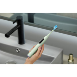 Електрическа четка за зъби Oclean X Ultra 20 S, 84000 об/мин, AI, Интелигентни сензори, Bluetooth, Wi-Fi, Адаптация към ортодонтско лечение, LED, 3 глави, Зелен