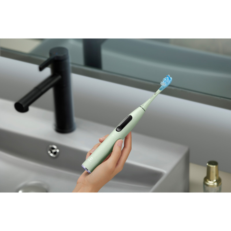 Електрическа четка за зъби Oclean X Ultra 20 S, 84000 об/мин, AI, Интелигентни сензори, Bluetooth, Wi-Fi, Адаптация към ортодонтско лечение, LED, 3 глави, Зелен