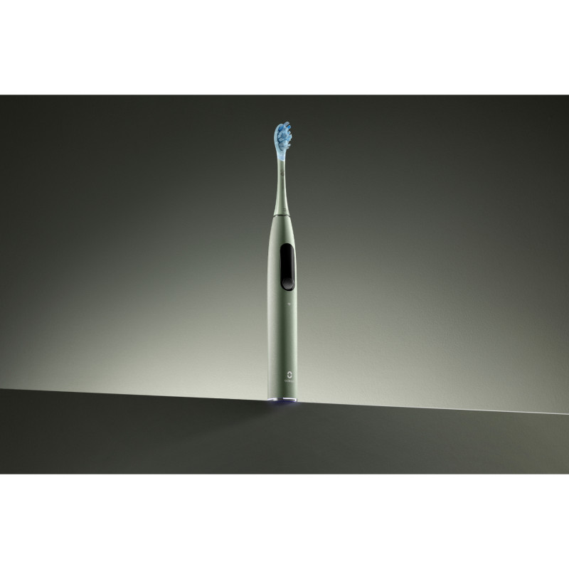 Електрическа четка за зъби Oclean X Ultra 20 S, 84000 об/мин, AI, Интелигентни сензори, Bluetooth, Wi-Fi, Адаптация към ортодонтско лечение, LED, 3 глави, Зелен