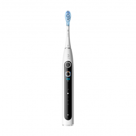 Електрическа четка за зъби Oclean X Pro 20 Set, AI, Maglev 4.0, 84000 об/мин, Wi-Fi, FlexFit, IPX7, Сигнал при пропусната зона, 40 дни автономност, Калъф, Бял