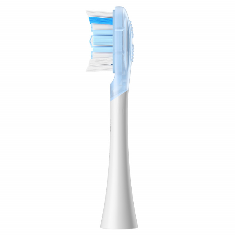 Комплект 2 бр резервни глави за електрическа четка за зъби Oclean Ultra Clean Brush Head, Твърда, Дълбоко почистване, DuPont, FlexFit, Бял