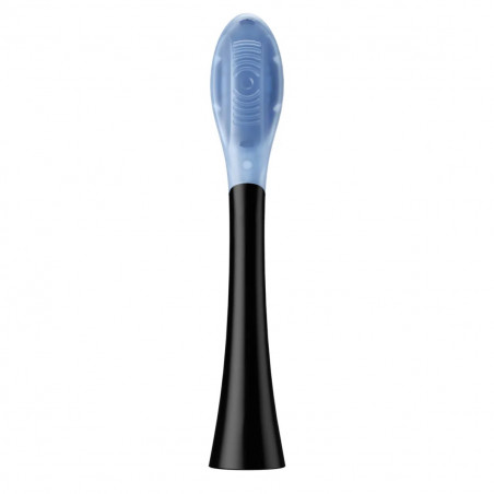 Комплект 2 бр резервни глави за електрическа четка за зъби Oclean Ultra Clean Brush Head, Твърда, Дълбоко почистване, DuPont, FlexFit, Черен