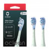 Комплект 2 бр резервни глави за електрическа четка за зъби Oclean Ultra Clean Brush Head, Твърда, Дълбоко почистване, DuPont, FlexFit, Зелен