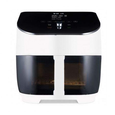 Фритюрник с горещ въздух Instant Pot Vortex Plus Clearcook 140319601, 1700W, 5.7 л, 6 програми, 35-205C, Вътрешно осветление, Бял