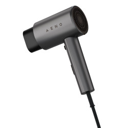 Сешоар AENO AHD0002, 2000W, 3 степени, Cool shot, Сгъваема дръжка, Концентратор, Йонизация, 67 dB, Сив