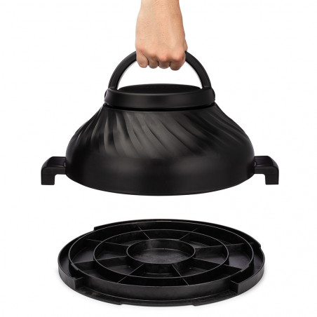 Мултикукър Instant Pot Pro Crisp + Air Fryer 140002701, 1500 W, 7.6 л, 11 програми, Кошница Air Fryer, LCD дисплей, Черен