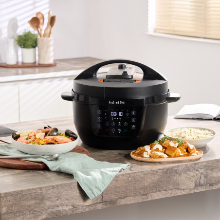 Мултикукър Instant Pot XL 140001901, 1200W, 7.1 л, 7 програми, Отложен старт, LCD дисплей, Черен