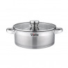 Тенджера Oliver Voltz OV51210Q22, 3 л, 22 x 8 см, Плитка, Индукция, Дебело дъно, Инокс