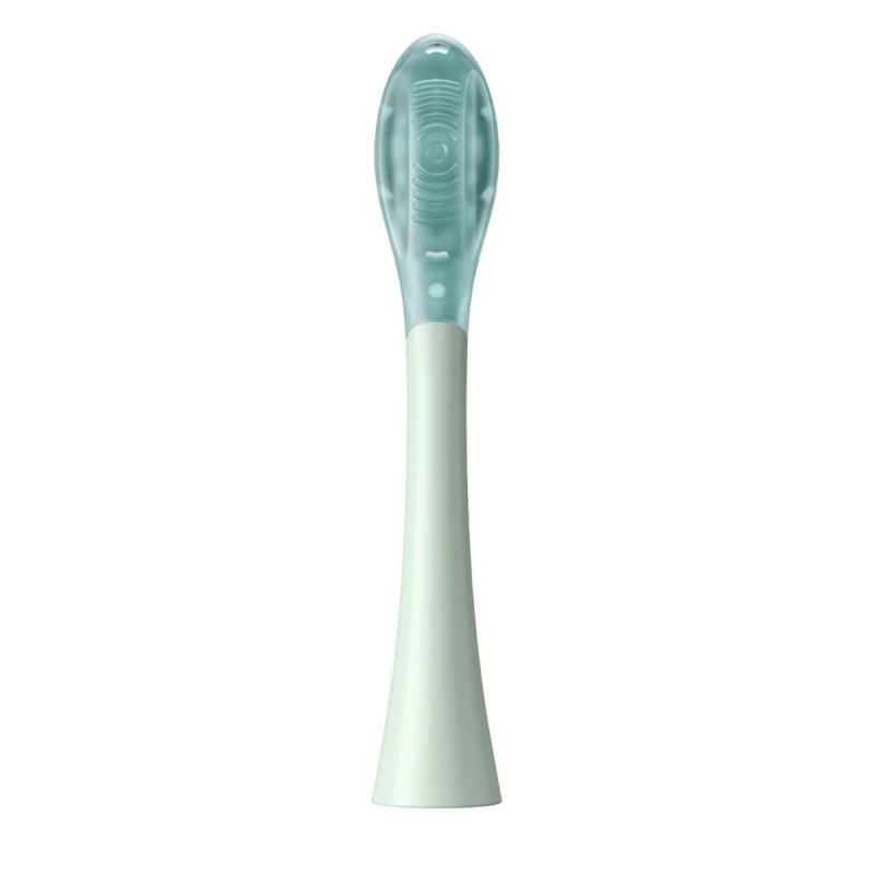 Комплект 2 бр резервни глави за електрическа четка за зъби Oclean Ultra Gum Care Brush Head, Мека, Нежно почистване, DuPont, FlexFit, Зелен