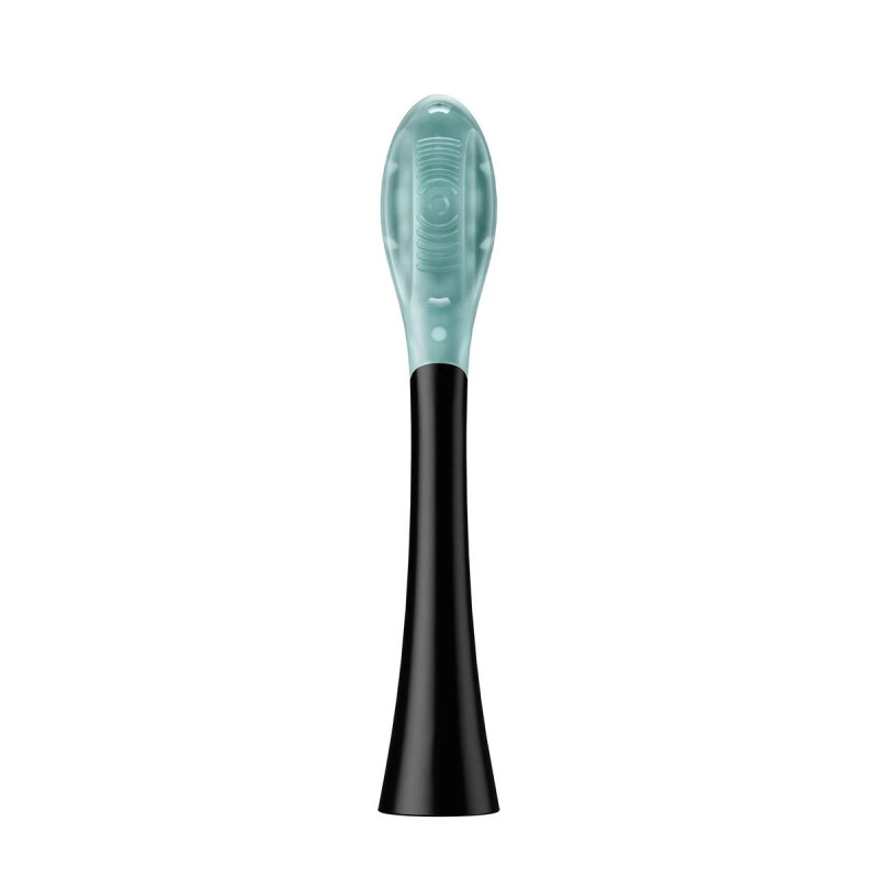 Комплект 2 бр резервни глави за електрическа четка за зъби Oclean Ultra Gum Care Brush Head, Мека, Нежно почистване, DuPont, FlexFit, Черен