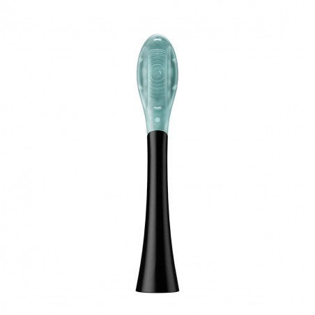 Комплект 2 бр резервни глави за електрическа четка за зъби Oclean Ultra Gum Care Brush Head, Мека, Нежно почистване, DuPont, FlexFit, Черен