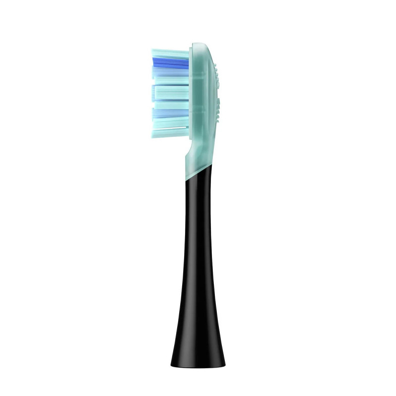 Комплект 2 бр резервни глави за електрическа четка за зъби Oclean Ultra Gum Care Brush Head, Мека, Нежно почистване, DuPont, FlexFit, Черен