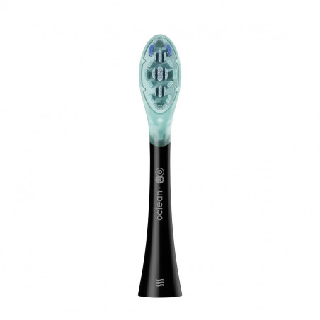 Комплект 2 бр резервни глави за електрическа четка за зъби Oclean Ultra Gum Care Brush Head, Мека, Нежно почистване, DuPont, FlexFit, Черен