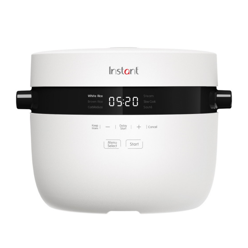 Уред за приготвяне на ориз Instant Pot Rice Cooker 12 140-5021-01-EU, 600W, 2.8 л, 6 програми, CarbReduce, Без BPA/PFOA/PTFE, Бял