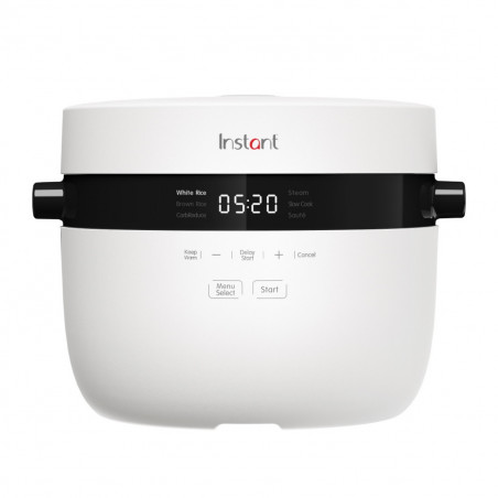 Уред за приготвяне на ориз Instant Pot Rice Cooker 12 140-5021-01-EU, 600W, 2.8 л, 6 програми, CarbReduce, Без BPA/PFOA/PTFE, Бял
