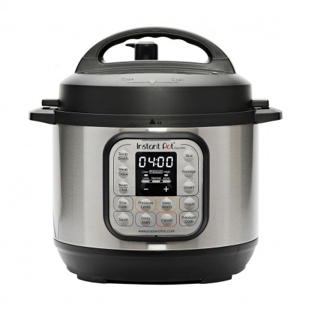 Мултикукър под налягане Instant Pot Duo Mini 110004501, 700W, 3 л, 11 програми, 7 функции, Функция настрой и забрави, Неръждаема стомана, Сребрист