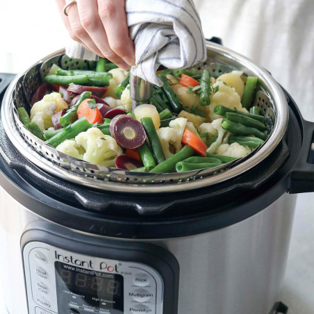 Мултикукър под налягане Instant Pot Duo Mini 110004501, 700W, 3 л, 11 програми, 7 функции, Функция настрой и забрави, Неръждаема стомана, Сребрист