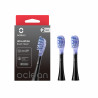 Комплект 2 бр резервни глави за електрическа четка за зъби Oclean Ultra White Brush Head, Твърда, За Избелване, DuPont, FlexFit, Черен/син