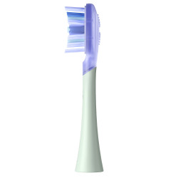 Комплект 2 бр резервни глави за електрическа четка за зъби Oclean Ultra White Brush Head, Твърда, За Избелване, DuPont, FlexFit, 2 бр, Зелен