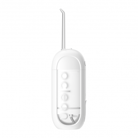 Зъбен душ Oclean W10 Lite, 3 режима, 2 накрайника, 1200 импулса в минута, До 140 PSI, USB-C, Бял