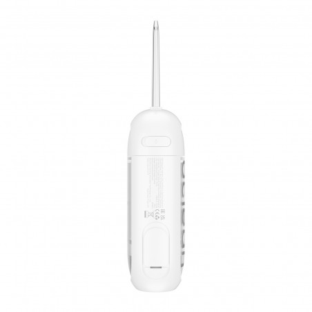 Зъбен душ Oclean W10 Lite, 3 режима, 2 накрайника, 1200 импулса в минута, До 140 PSI, USB-C, Бял