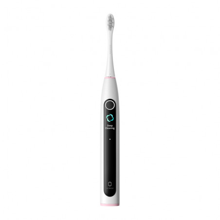 Електрическа четка за зъби Oclean X Lite, 72000 об/мин, 5 режима, Smart, Тъчскрийн, До 40 дни автономия, Отчитане на почистените зони, Светлосив