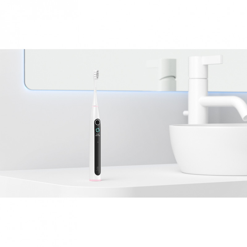 Електрическа четка за зъби Oclean X Lite, 72000 об/мин, 5 режима, Smart, Тъчскрийн, До 40 дни автономия, Отчитане на почистените зони, Светлосив