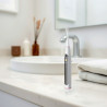 Електрическа четка за зъби Oclean X Lite Set, 72000 об/мин, 5 режима, Smart, Тъчскрийн, До 40 дни автономия, Отчитане на почистените зони, +Калъф, Светлосив