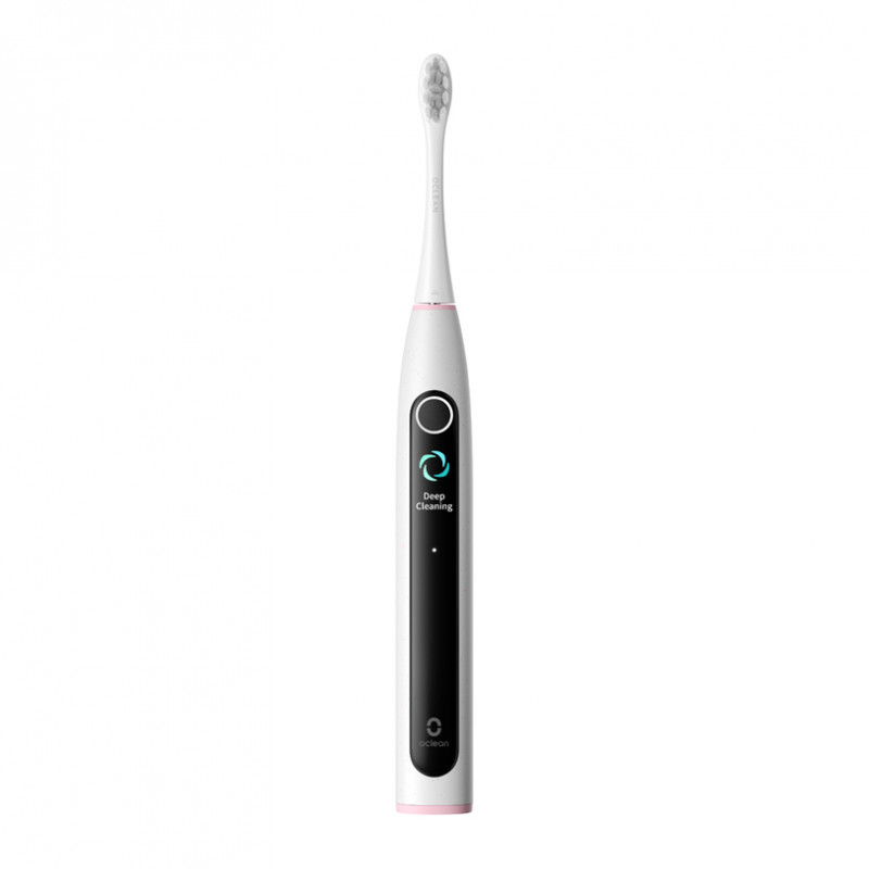 Електрическа четка за зъби Oclean X Lite Set, 72000 об/мин, 5 режима, Smart, Тъчскрийн, До 40 дни автономия, Отчитане на почистените зони, +Калъф, Светлосив