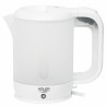 Електрическа кана Adler AD 1381, 900W, 0.5 л, 2 чаши и лъжичка, Защита от работа вода, Бял