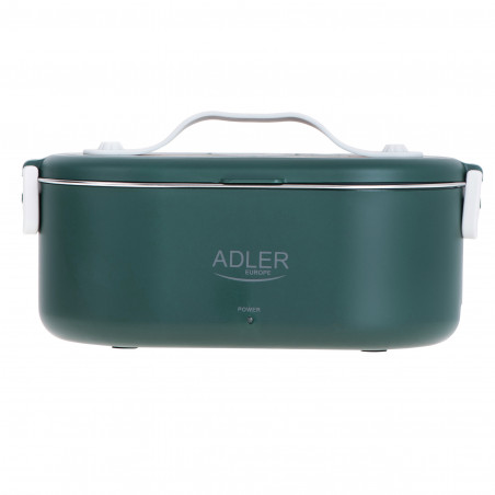 Електрическа кутия за обяд Adler AD 4522, 45W, 0.8 л, До 70C, Съд от неръждаема стомана, Термочанта, Зелен