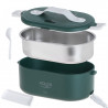 Електрическа кутия за обяд Adler AD 4522, 45W, 0.8 л, До 70C, Съд от неръждаема стомана, Термочанта, Зелен