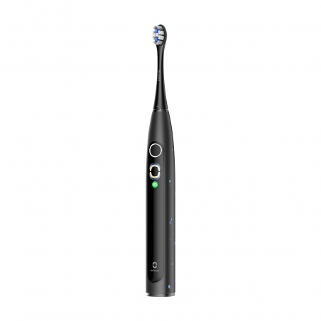 Детска електрическа четка за зъби Oclean X Kids Set, 2.5W, 72000 об/мин, 5 режима, Таймер, Автономия до 40 дни, Oclean OS, Type C, Калъф, Черен