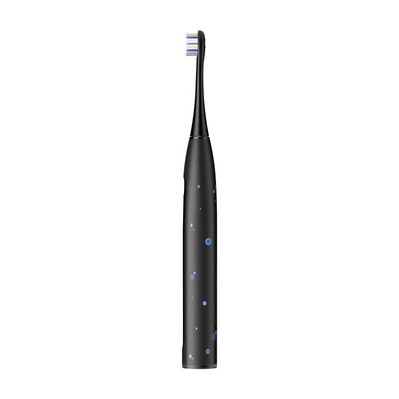 Детска електрическа четка за зъби Oclean X Kids Set, 2.5W, 72000 об/мин, 5 режима, Таймер, Автономия до 40 дни, Oclean OS, Type C, Калъф, Черен