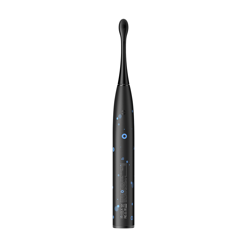Детска електрическа четка за зъби Oclean X Kids Set, 2.5W, 72000 об/мин, 5 режима, Таймер, Автономия до 40 дни, Oclean OS, Type C, Калъф, Черен