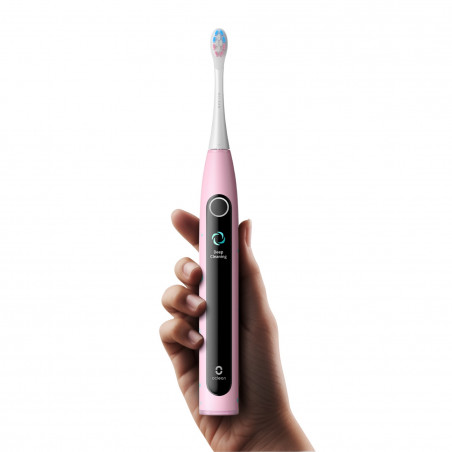 Детска електрическа четка за зъби Oclean X Kids Set, 2.5W, 72000 об/мин, 5 режима, Таймер, Автономия до 40 дни, Oclean OS, Type C, Калъф, Розов