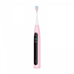 Детска електрическа четка за зъби Oclean X Kids Set, 2.5W, 72000 об/мин, 5 режима, Таймер, Автономия до 40 дни, Oclean OS, Type C, Калъф, Розов